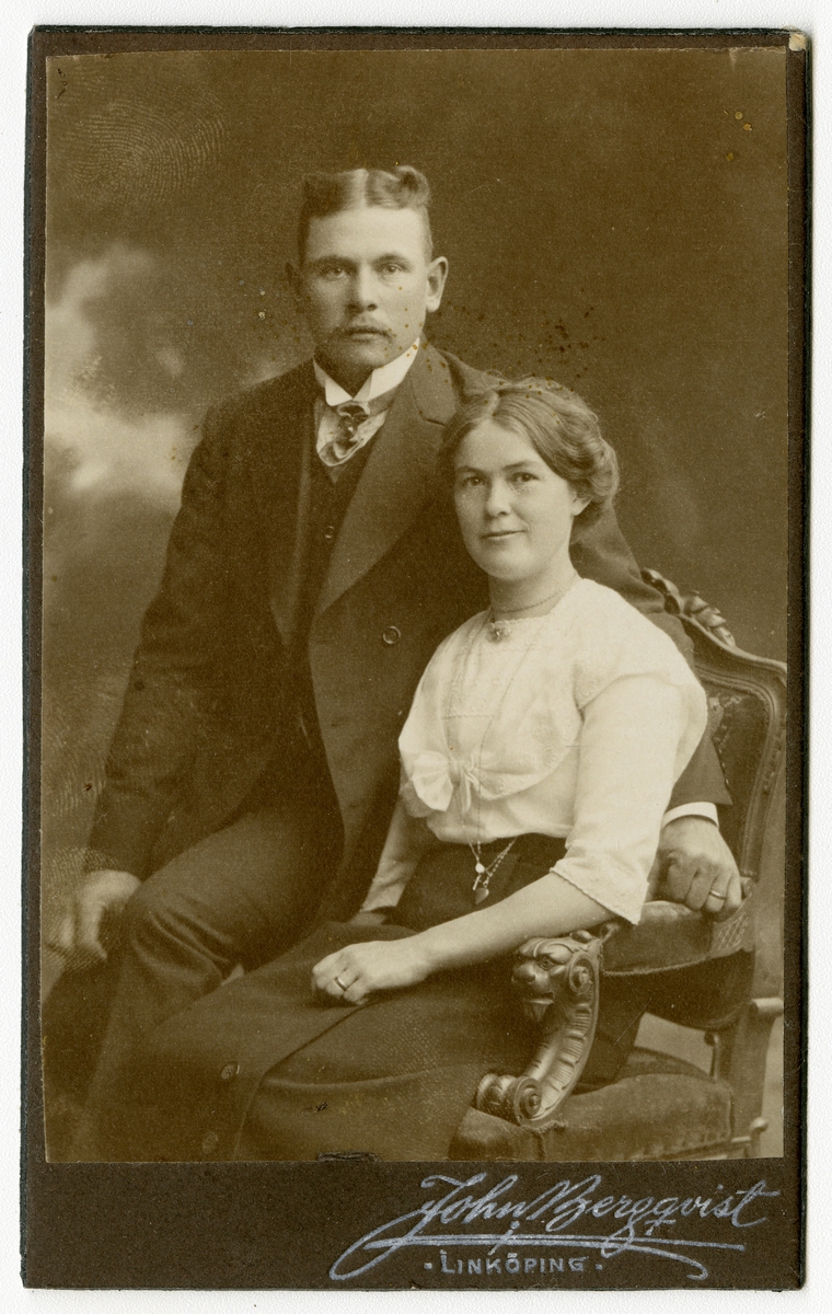 Porträtt av Erik Simon Schwartz och hans hustru Maria Rebecka Schwartz (född Johansson).