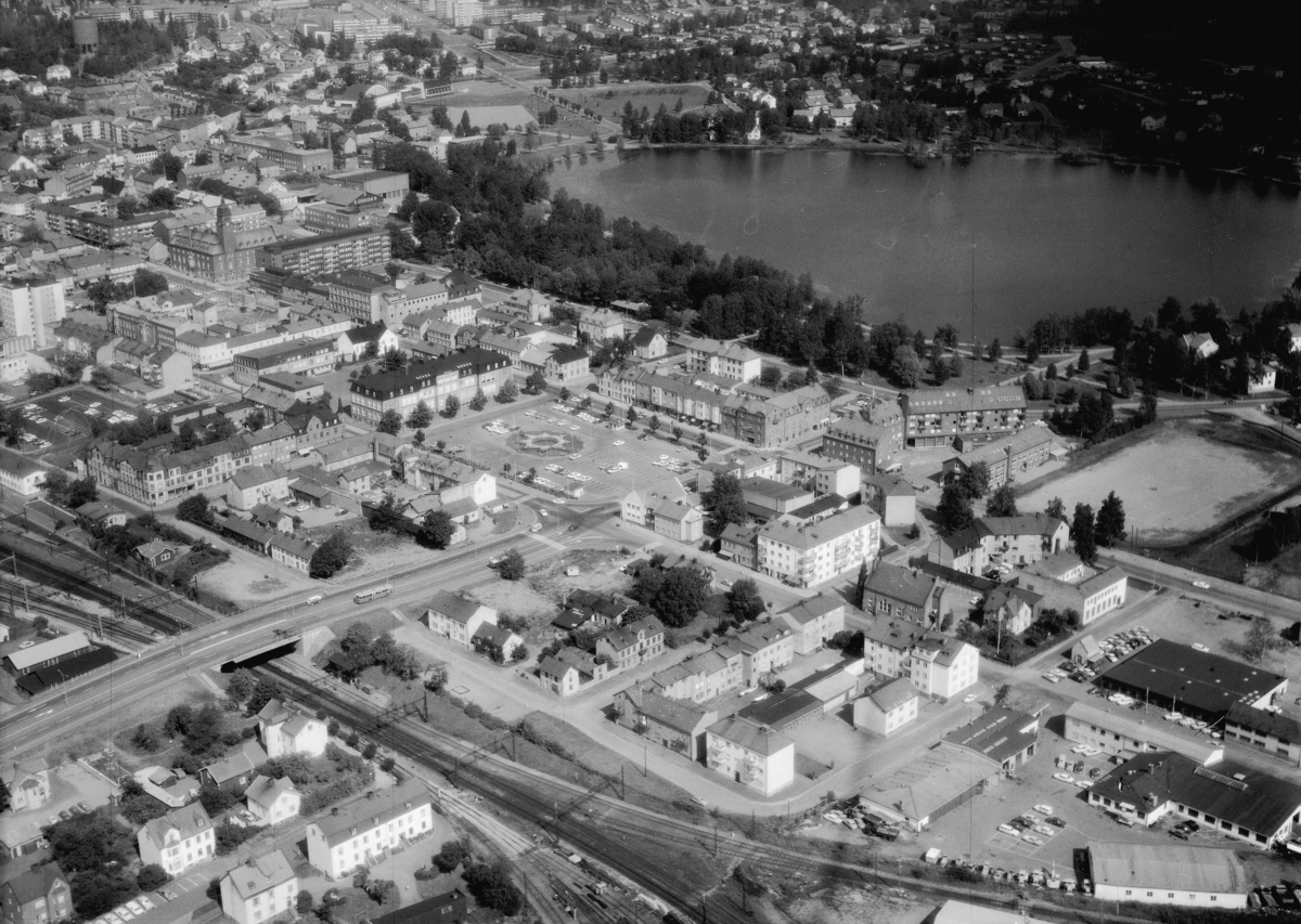Flygfoto över Nässjö i Jönköpings län 290/1969
