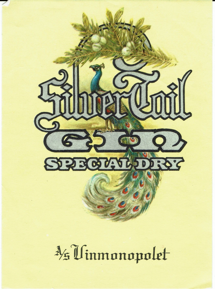 Silver Tail Gin Special Dry. A/S Vinmonopolet. 