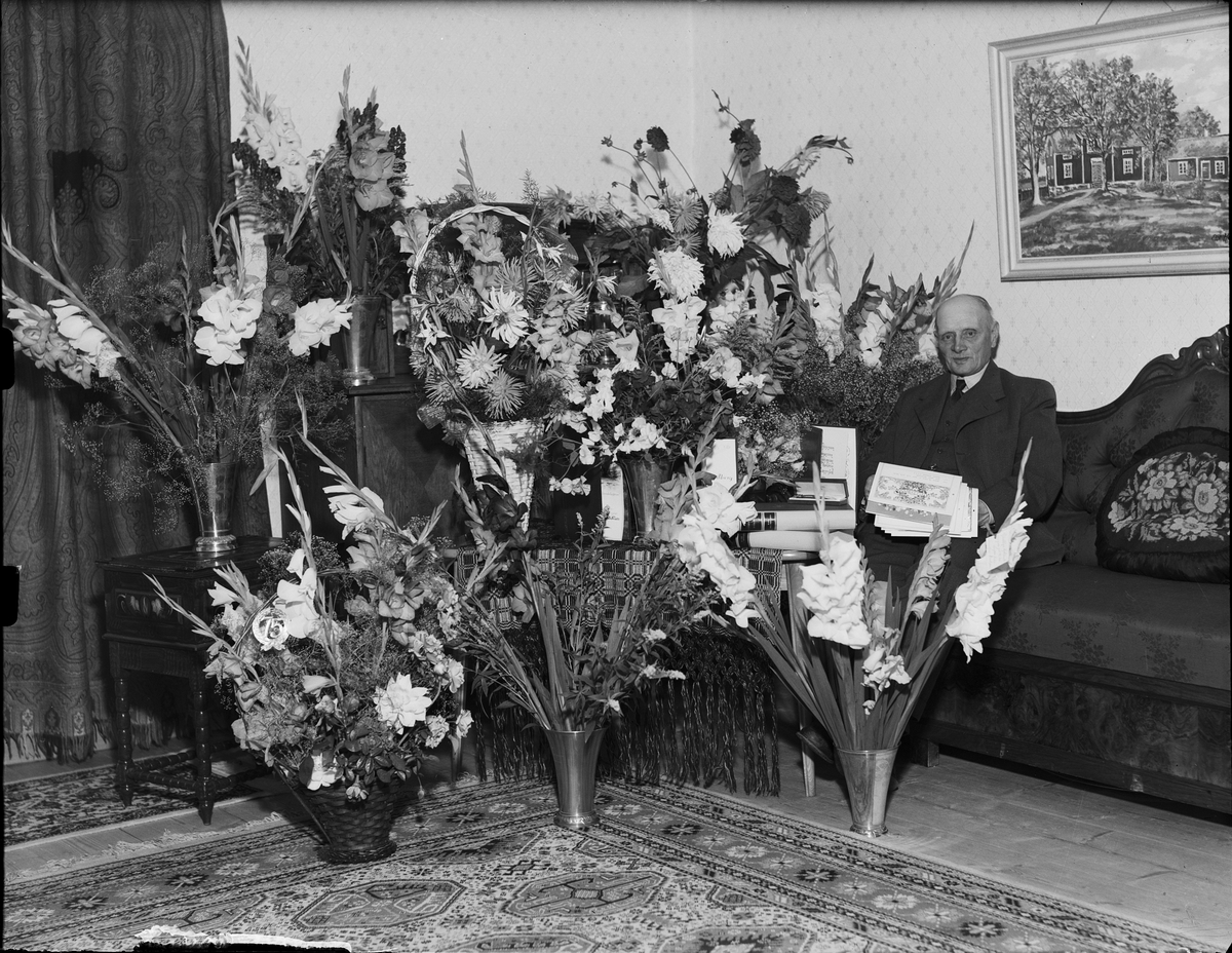 Adolf Pettersson på 75-årsdagen, Däcksta, Uppland