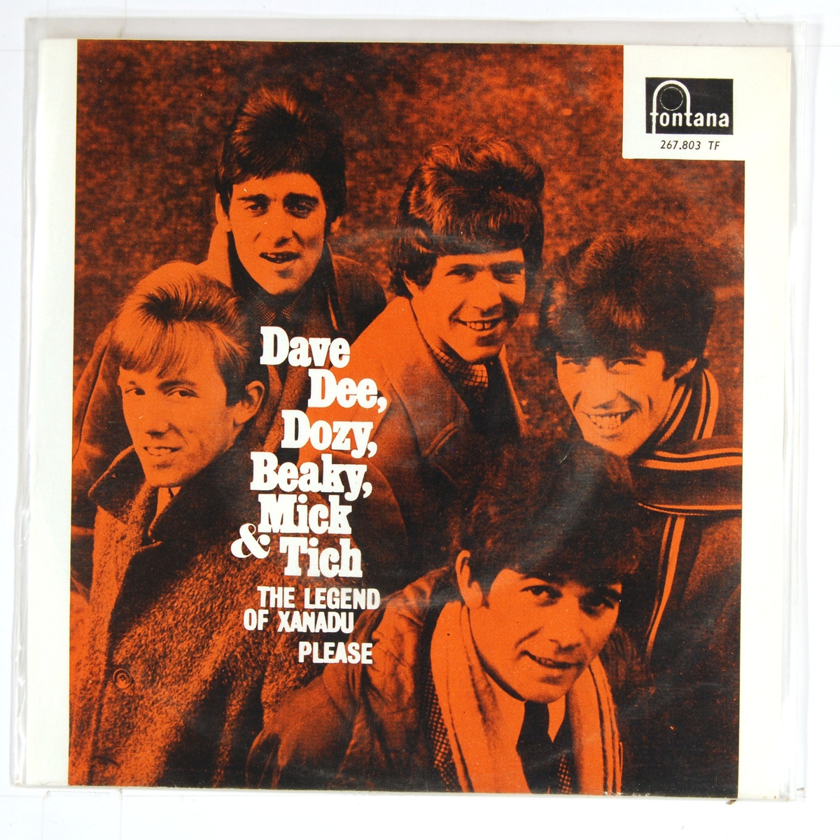 Bilde av medlemmene i "Dave Dee, Dozy, Beaky, Mick & Tich".