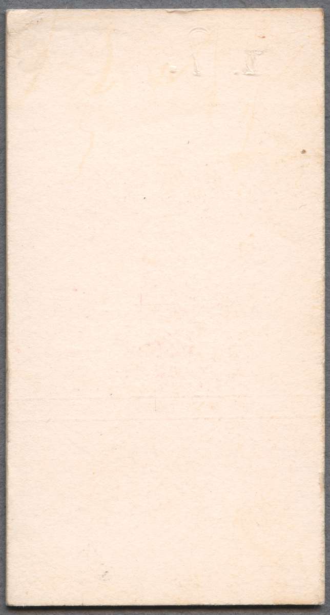 Museitågbiljett för Östra Södermanlands Järnväg för resgods eller velociped. Biljetten är av vit papp i Edmondsonskt format och har en bild av en cykel. Biljetten har ett präglat datum i toppen. Biljettens pris var 2 kronor. Ett tidigare pris på 1 krona är övermålat.