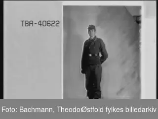Portrett av tysk soldat i uniform,  Godtfried Muzek (usikker stavmåte på etternavn).