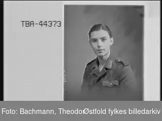 Portrett av tysk soldat i uniform,  Wolfgang Stolpan.