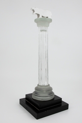 Flodhest-søyle [Skulptur i glass]