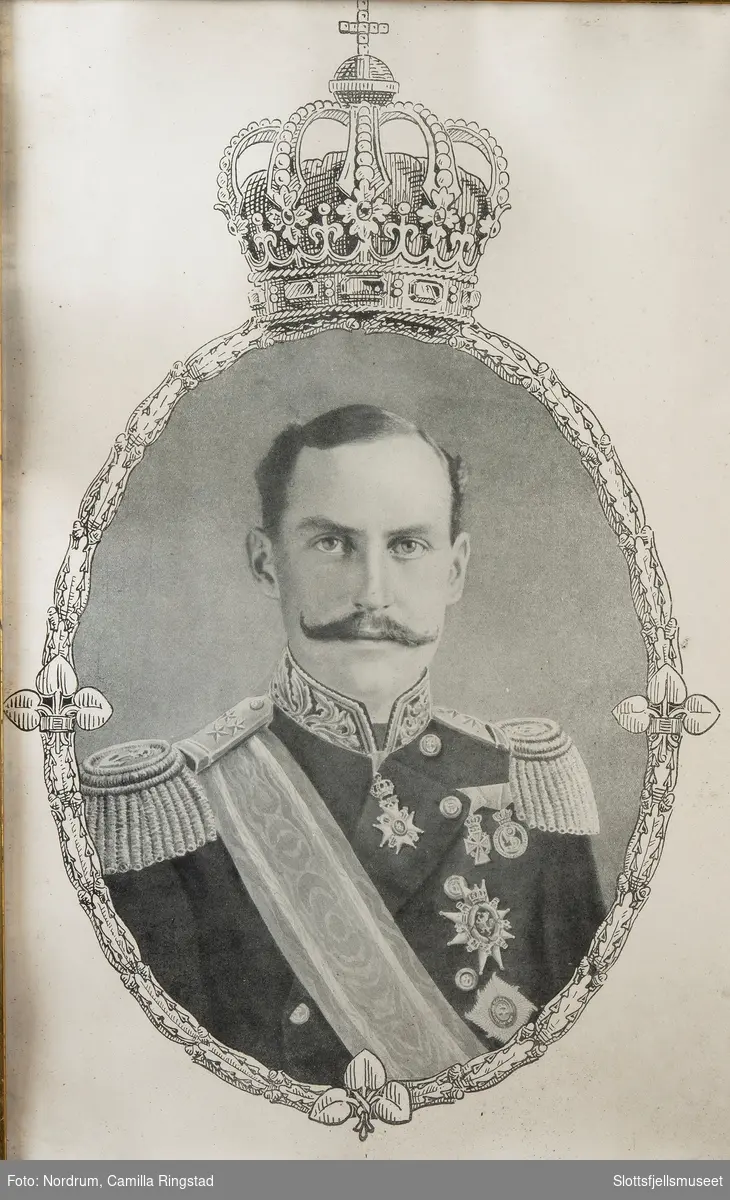 Dobbeltportrett: Haakon VII og Dronning Maud