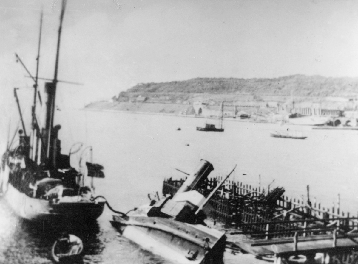 krigen, Narvik havn, eksteriør, båter