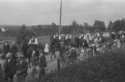 Bondebryllup, opptog.