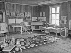Dørum Framhaldsskole 1956. Elevarbeider.