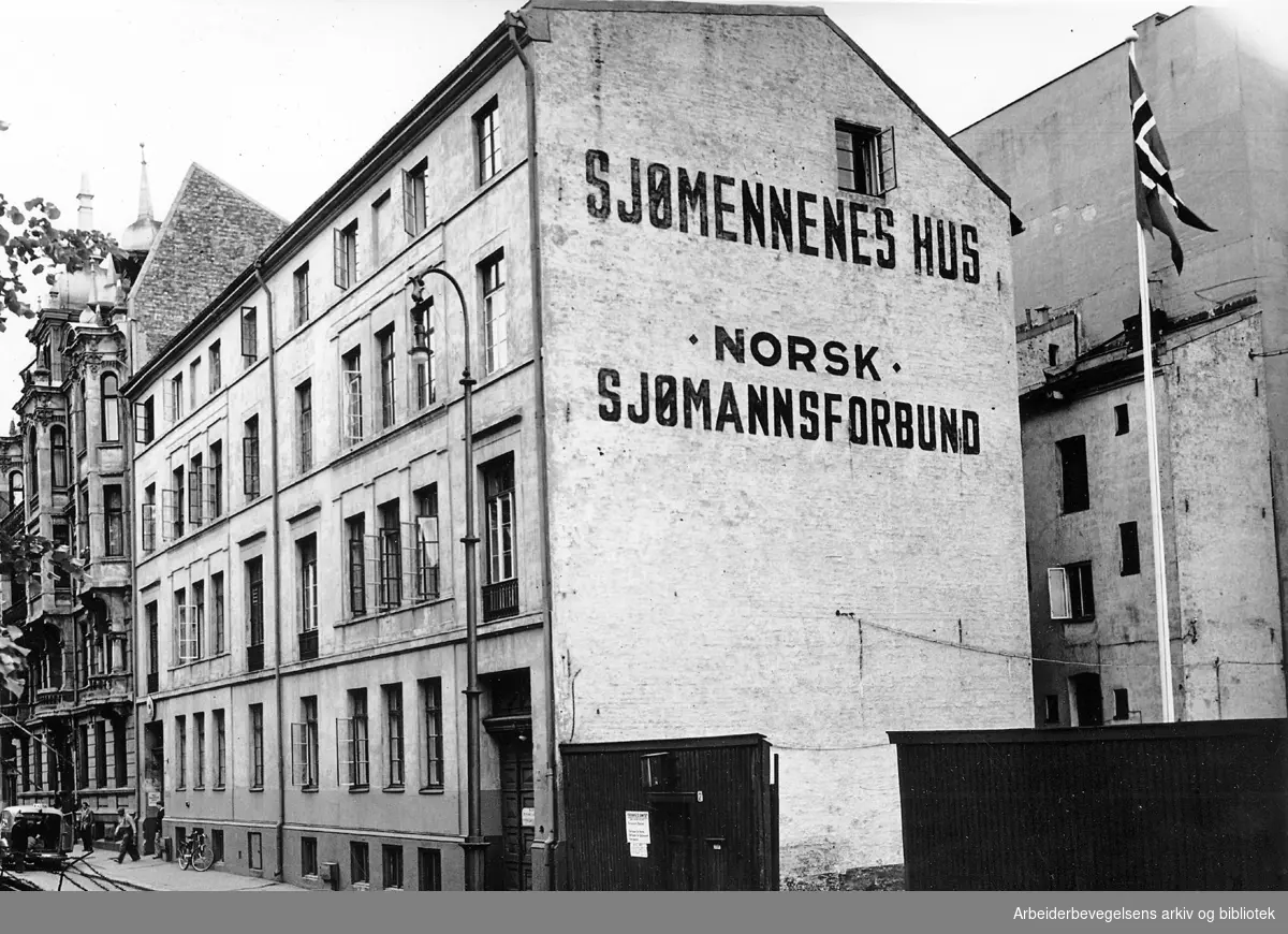 Sjømennenes Hus i Oslo,.Grev Wedels Plass 5 - 6,.oktober 1950