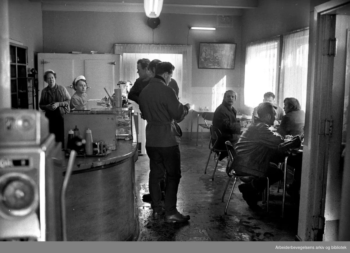 Vippetangen kafé, .februar 1970