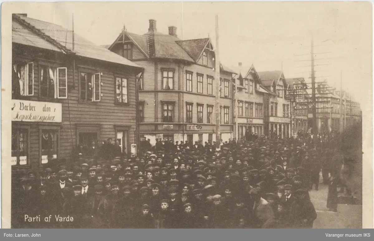 Postkort, demonstrasjonstog, 1912