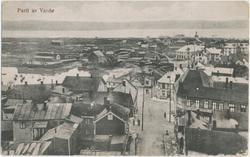 Postkort, Valen og deler av sentrum, sett fra kirketårnet, c