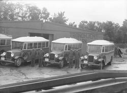 Busser fra Ringruten ved Trondhjems Bilpark