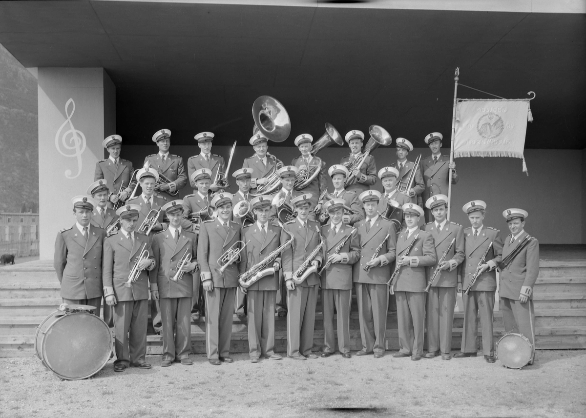 Mosjøen hornmusikk ved 75-årsjubileet