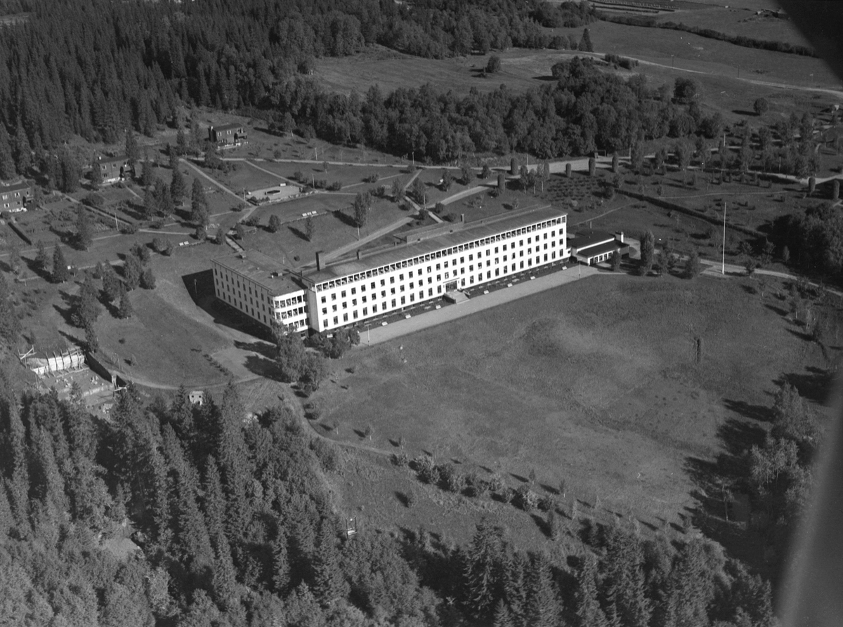 Ringvål sanatorium sett fra lufta