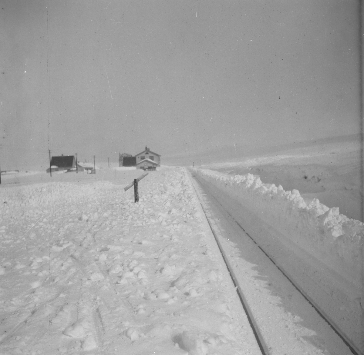 Snøbrøyting på jernbanen over Saltfjellet