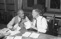 Stemmeopptelling i Rådhuset ved stortingsvalget i 1949