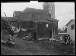 Bilde fra gammelt gårdsrom i Åsveta på Røros