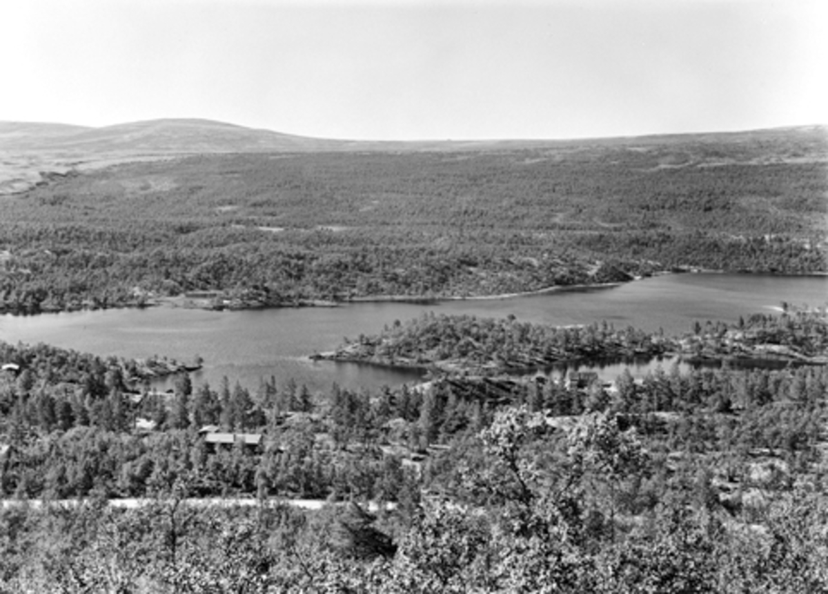 HODALEN, OVERSIKTSBILDE, LANDSKAPSMOTIV. POSTKORT. FOTO, NORMANN. SEPT ...