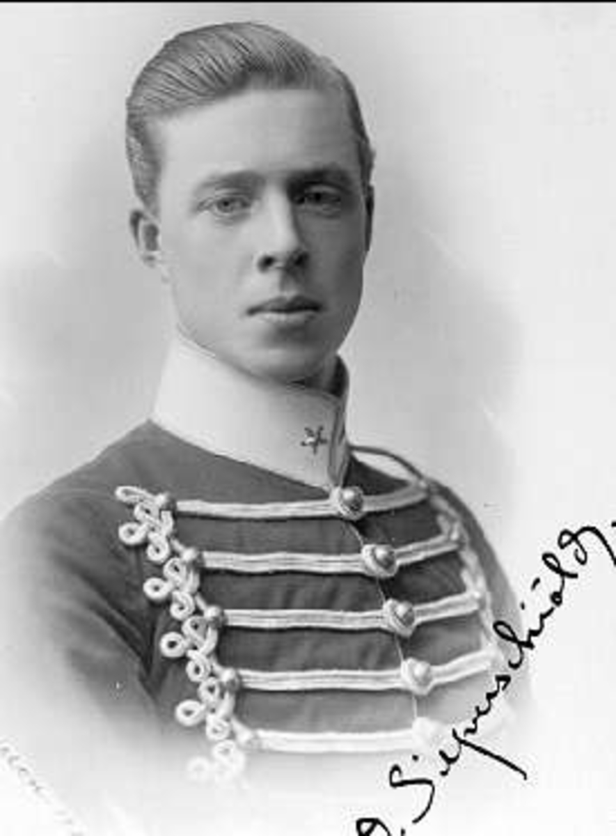 Porträtt av fänrik Carl-Otto Silfverschiöld.