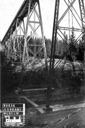 Lysedal viadukt, fotografert nedenfra