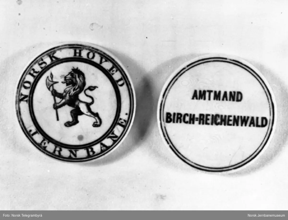 Jernbanemuseet på Disen : Fribillett av bein for amtmann Birch-Reichenwald