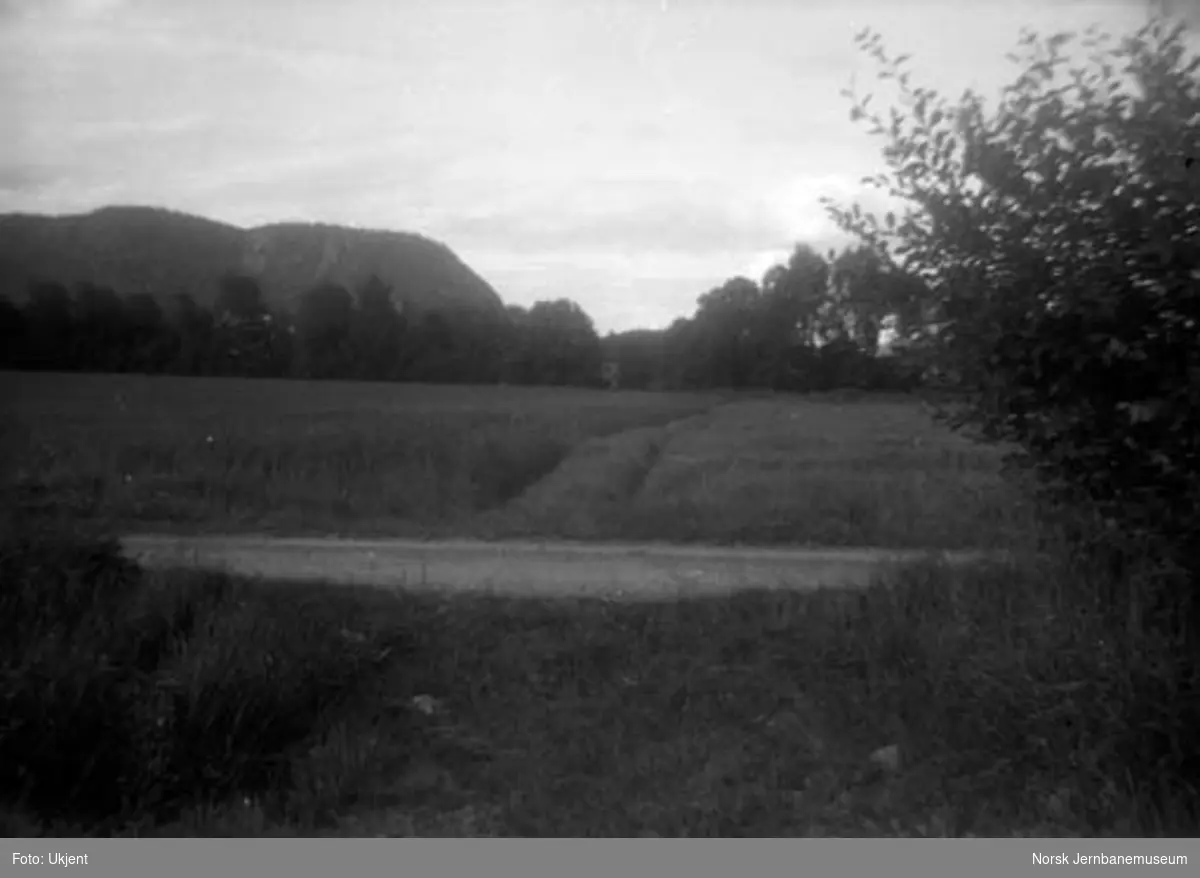 Lierbanens nedlagte trasé ved Skjeggerud holdeplass