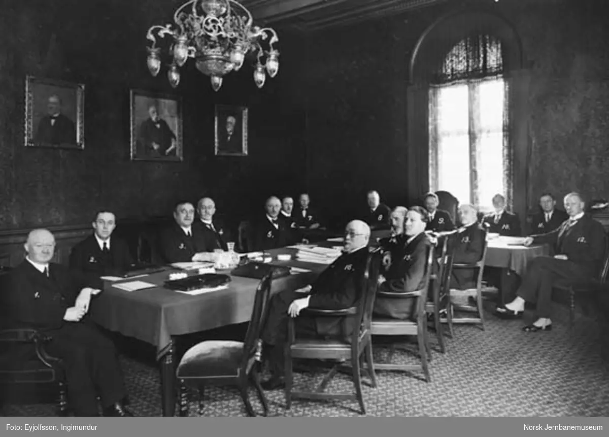 Møte mellom NSBs distriktssjefer i Oslo i 1931