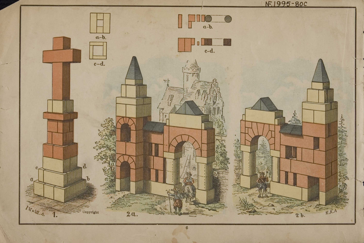 Byggekloss,  i orig. eskem. skyvelokk