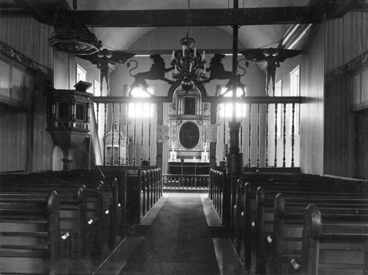 Interiør, Tromøy kirke (189), Arendal, Aust-Agder. 