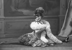 Portrett, danserinnen mademoiselle Ydette-Jolie.25.5.1906