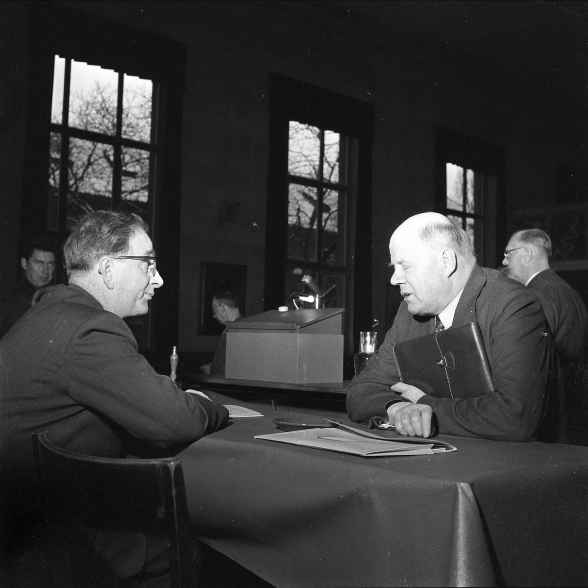 Møte i Landsorganisasjonen, Oslo, desember, 1958