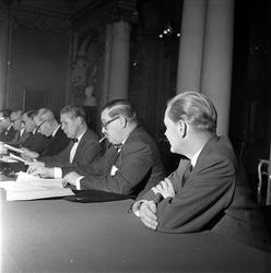 Teatermøte, representanter fra alle teatre, Oslo, 04.01.1959