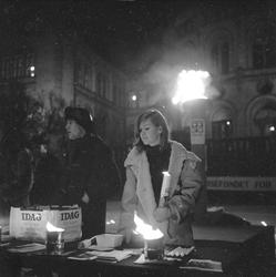Fredsarbeid, Oslo, 12.12.1966, lysaksjon for Sør-Afrika.