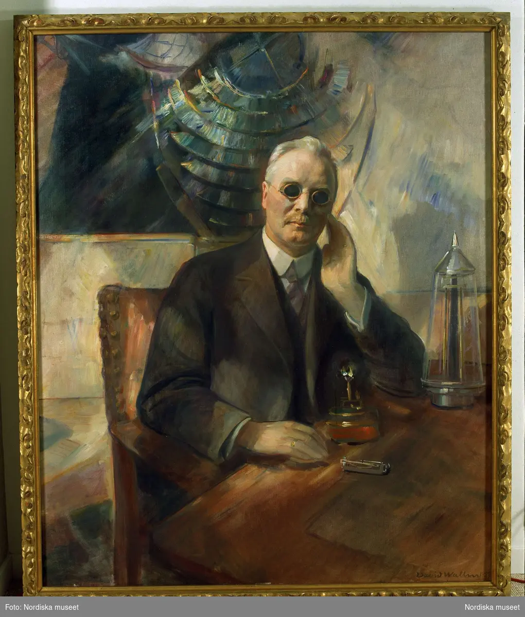 Uppfinnaren Gustaf Dalén (1869-1937). Oljemålning av David Wallin, 1929. 