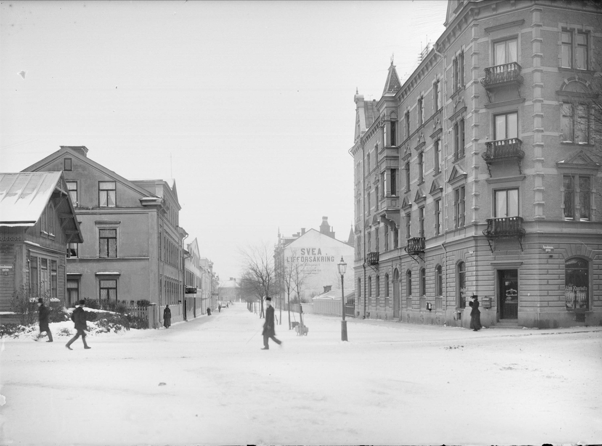 Skolgatan - Sysslomansgatan, Fjärdingen, Uppsala 1901 - 1902