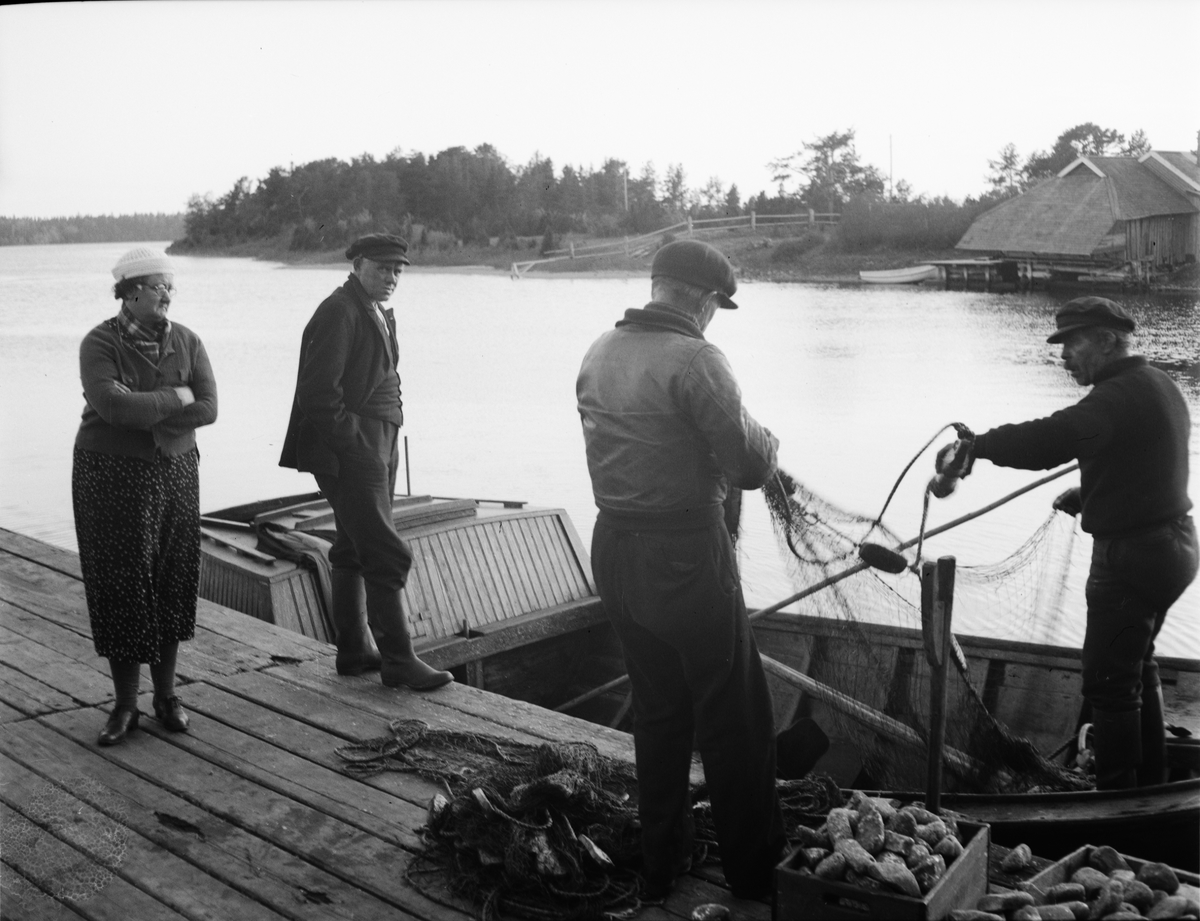 "Fiskeläget Billhamn", Älvkarleby socken, Uppland 1938
