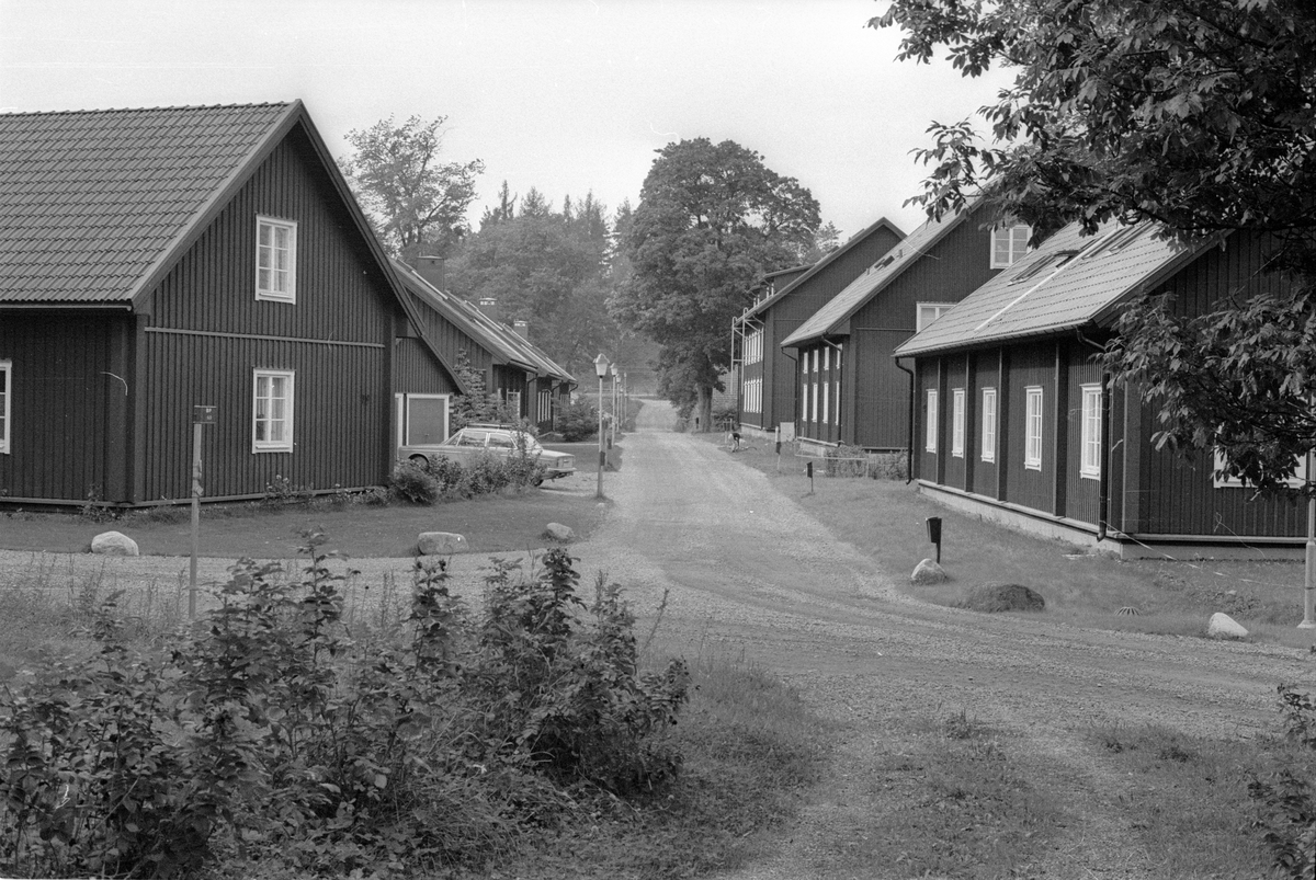 Vy från öster över Vattholma 5:20, Vattholma, Lena socken, Uppland 1978