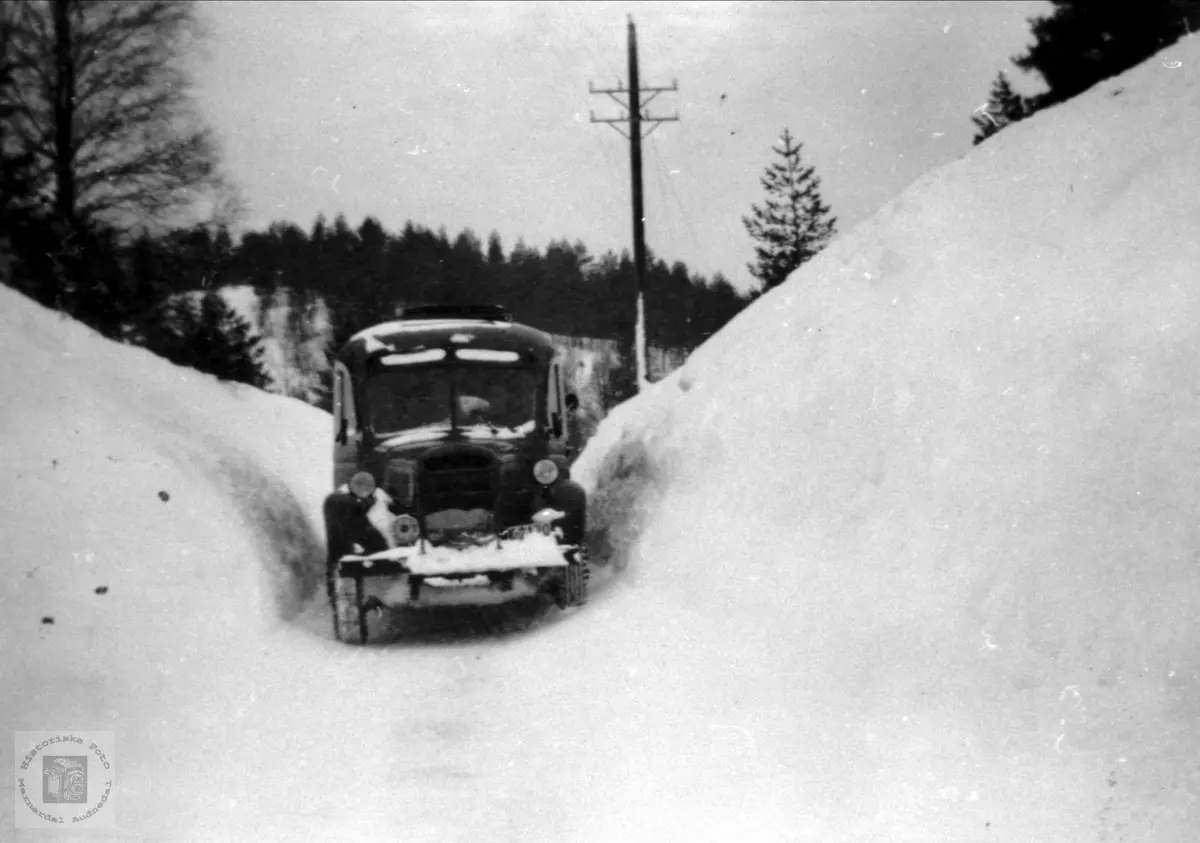 Kolandsheia i Bjelland snøvinteren 1951.