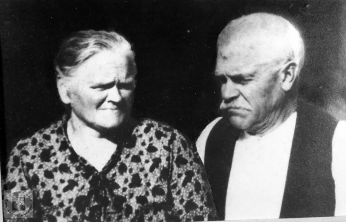 Ekteparet Karen Aasine og Ola Bjørnestøl, Øyslebø.