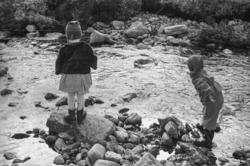 På veg til stølen på Nord-Heggdal.