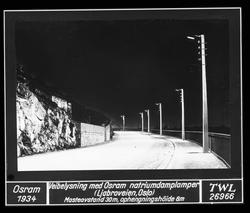 Veiebelysning, Ljabruveien, 1934