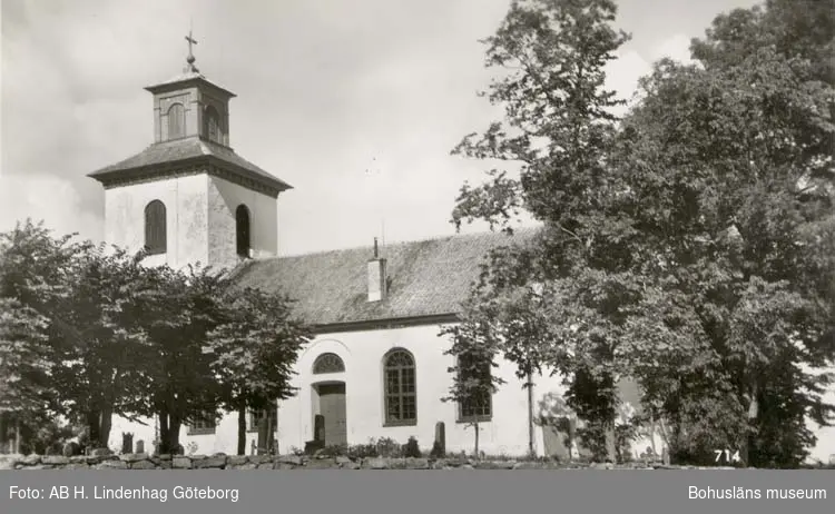 Tryckt text på kortet: "Harestads kyrka."
