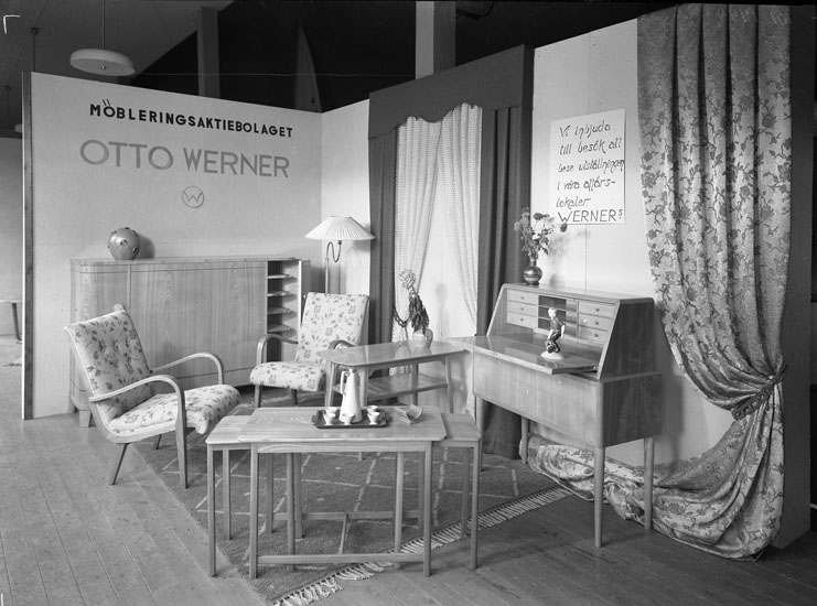 Vardagsrum i hemutställning 1942