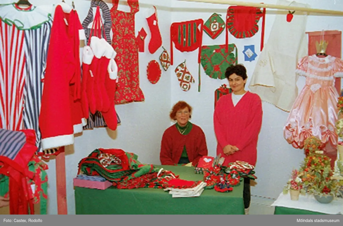 Julmarknad på Mölndals museum 1994-12-04.