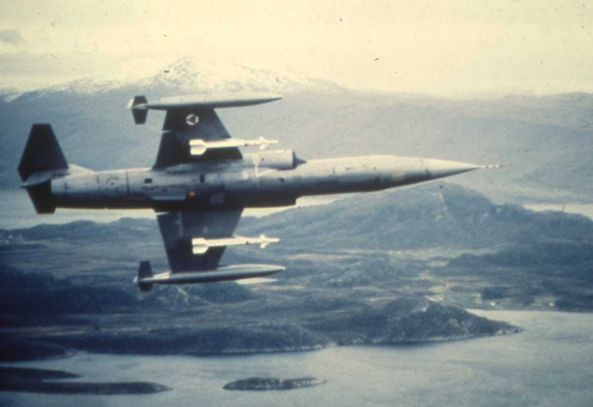 Norsk fly av typen F-104G Starfighter.