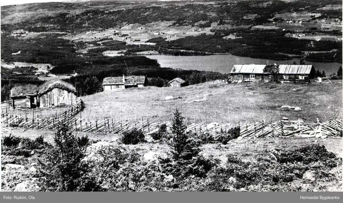 Rundtopvollen i Nøreli mot Lykkja i 1949.