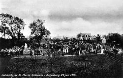 Indvielse av St.Maries kirkeruin i Sarpsborg 29 juli 916.