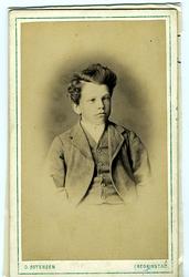 Visittkort av Jørgen Vensentz Larsen, sønn  av bokholder Chr